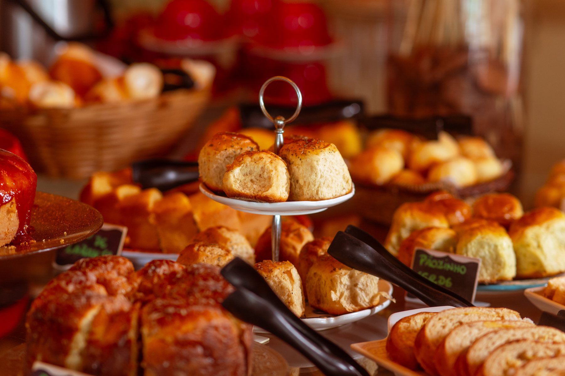 Quitandas e doces artesanais do café da manhã